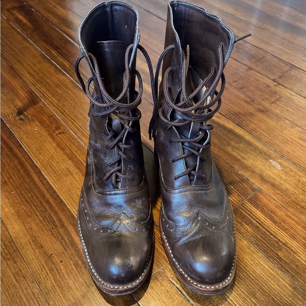 Victorian leather boots